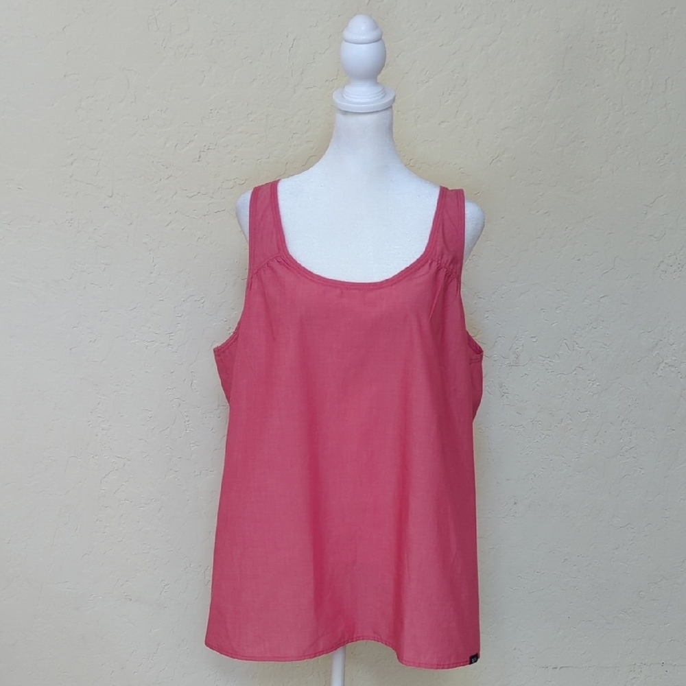 The North Face Rose Red Breezeback Woven Tank Top Size XL